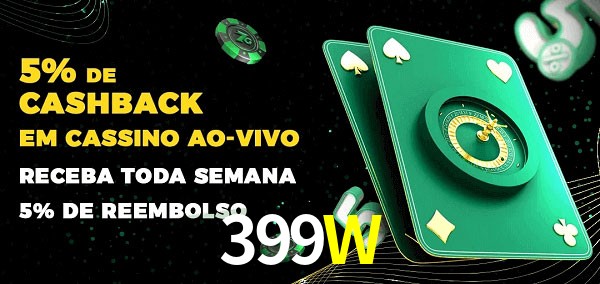 Promoções do cassino ao Vivo 399W